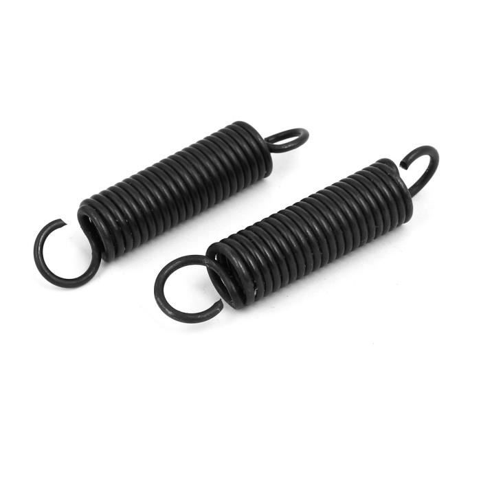sourcingmap/® 2.5mm x 18mm x 180mm ressorts tension en acier au mangan/èse 2pcs noir pour porte four