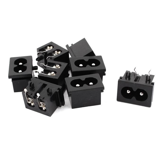 AC 110-250V 2.5A Mâle IEC320 C8 à femelle C7 Puissance Prise courant