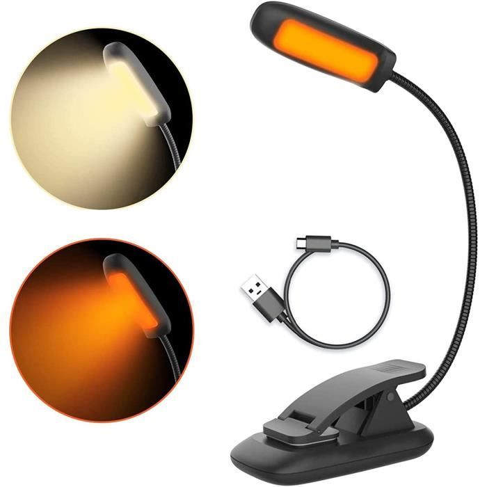 Buy DEWENWILS Book Light Rechargeable, Amber Reading Lights For Books In Bed, Blue Light Blocking, 4 Brightness Adjustable For Eye Care, Clip On LED Book Light For Kids, Bookworms, Warm White Online - View #2