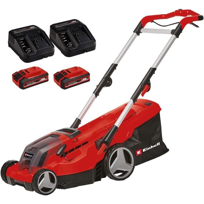 Einhell Tondeuse à Gazon Sans Fil GE-CM 36/48 Li - 36V, 48 Cm Coupe, Jusqu'à 1000 M², Mulching - Sans Batterie