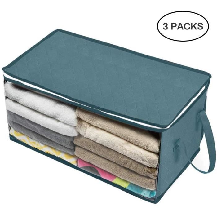 WESEEDOO Housse Rangement Couette Rangement sous lit Sac de Rangement pour  Les vêtements Sacs de Rangement Couette Sac de Rangement en Tissu 1,M