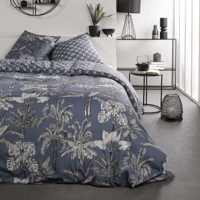 Literie Oeko-Tex Parure De Lit Jungle - Sunshine - 220 X 240 Cm - Bleu Parure Today Sunshine Bleu Marine