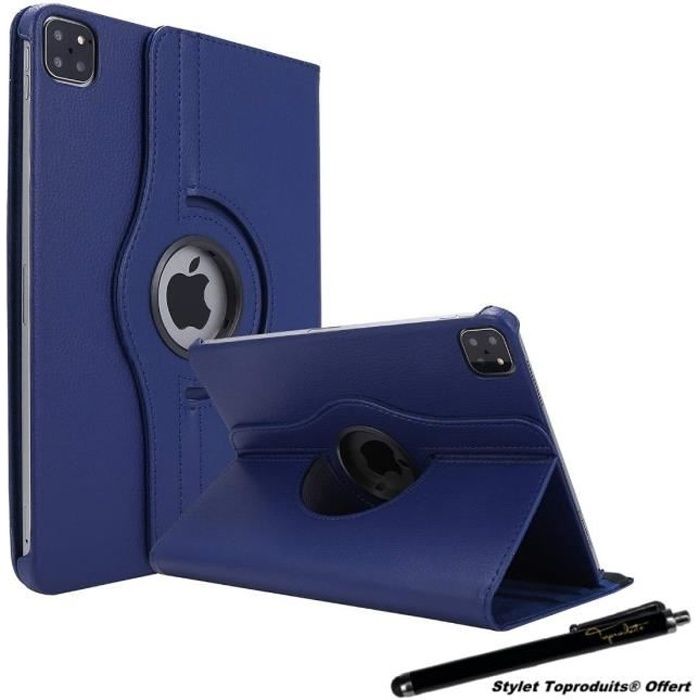 Pochette iPad bleu foncé