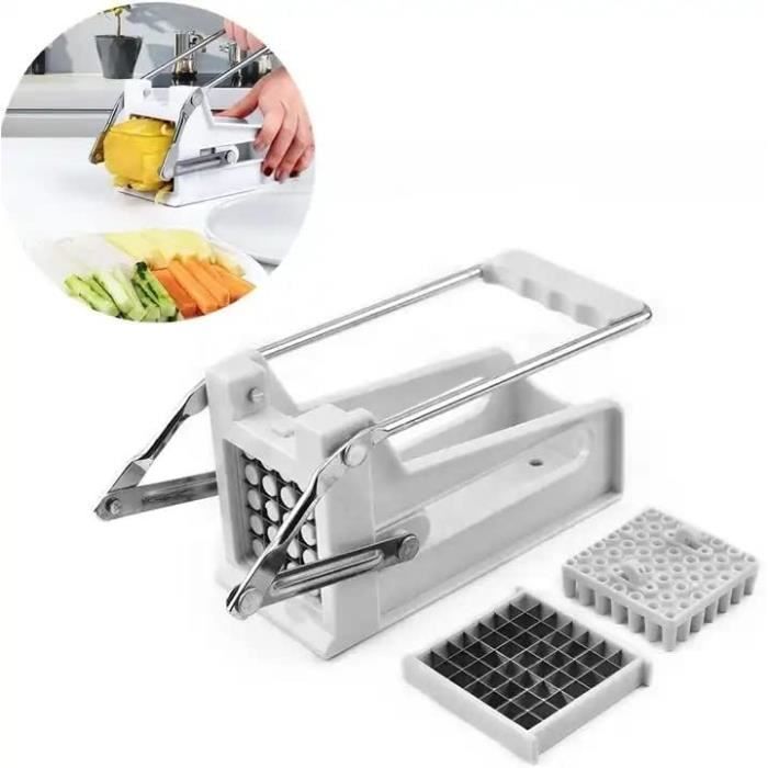 Mandoline De Cuisine Sécurisée SUPMAKIN - Trancheuse Légumes - Lames Inox