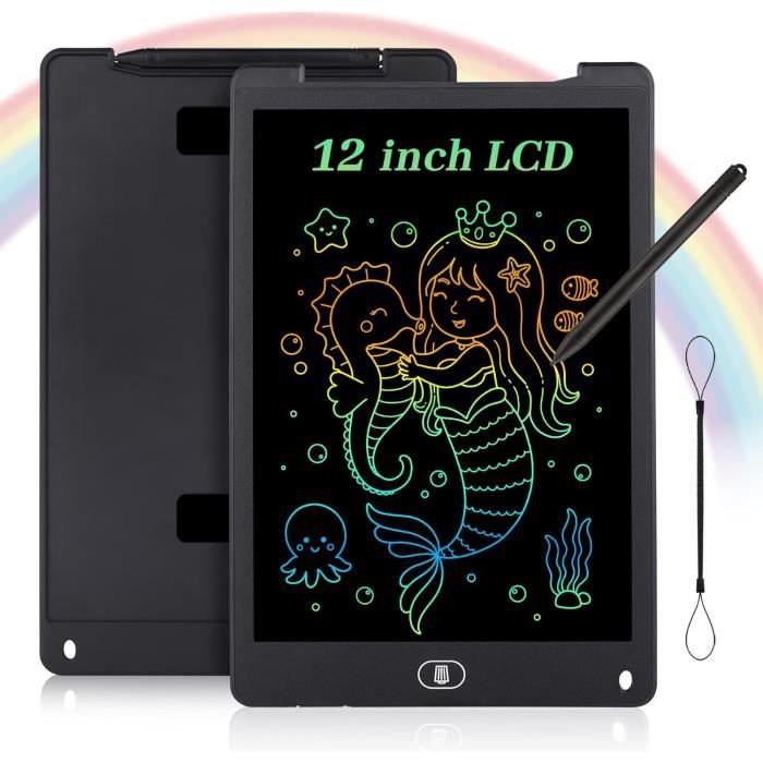 KidsPark Tablette D'écriture LCD Tablette de Dessin Graphique Colorée de 12 Pouces pour Enfants