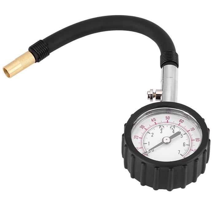 Testeur Pression Carburant Voiture Ujjdwiurgh - Manomètre 0-100 PSI Avec Connecteurs 6.3, 7.89, 9.49 - Kit Diagnostic Réparation