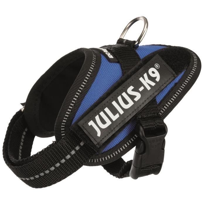 JULIUS K9 Harnais Power IDC Baby 1–XS : 29–36 cm - 18 mm - Bleu - Pour chien