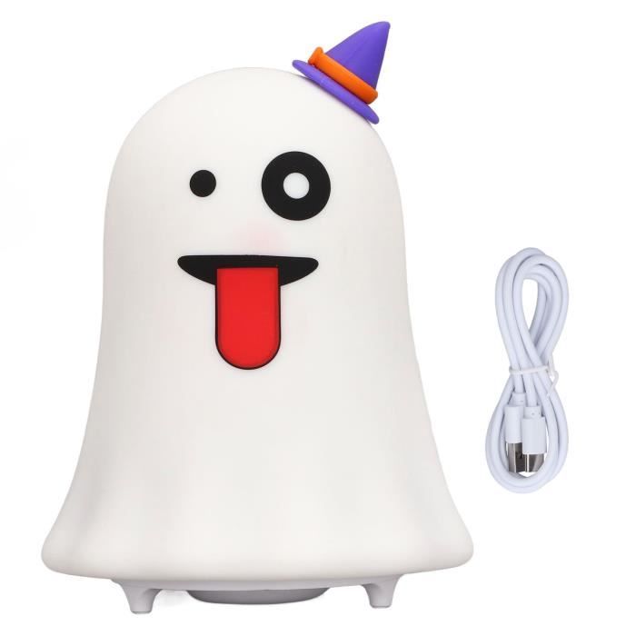 Veilleuse Fantôme LED Mignonne – Lampe Enfant & Déco Cosy – Rechargeab