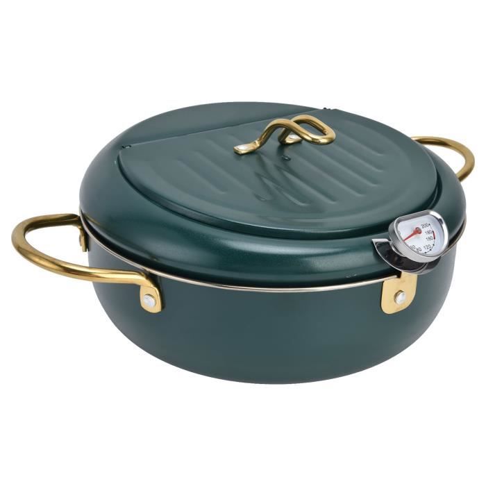 Mini Marmite 2L Avec Tamis - Friteuse Multifonction Acier Inoxydable 304 Pour Cuisine Quotidienne