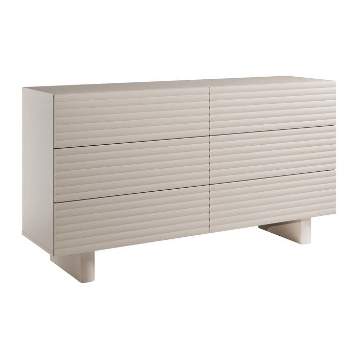 Commode 6 tiroirs - MDF - Beige - LUDIMA Commode 6 tiroirs - MDF - Beige - LUDIMA