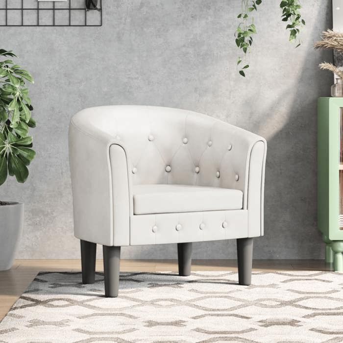 vidaXL Fauteuil Cabriolet Chaise avec Accoudoirs Canapé avec Dossier Siège Rembourré Meuble de Salon Chambre Moderne 356460