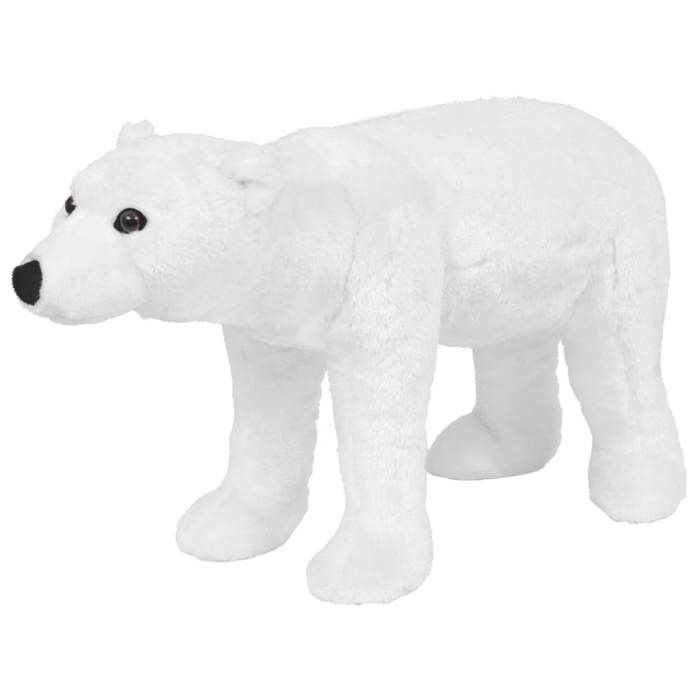 vidaXL Jouet en peluche Ours polaire Blanc XXL 91337