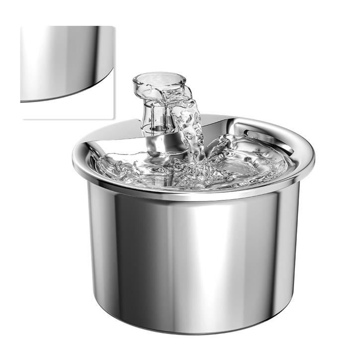 Meilleurs prix pour Vvikizy Fontaine d'eau pour chat Fontaine d'eau intelligente pour chat, Super silencieuse, Filtration à animalerie collerette