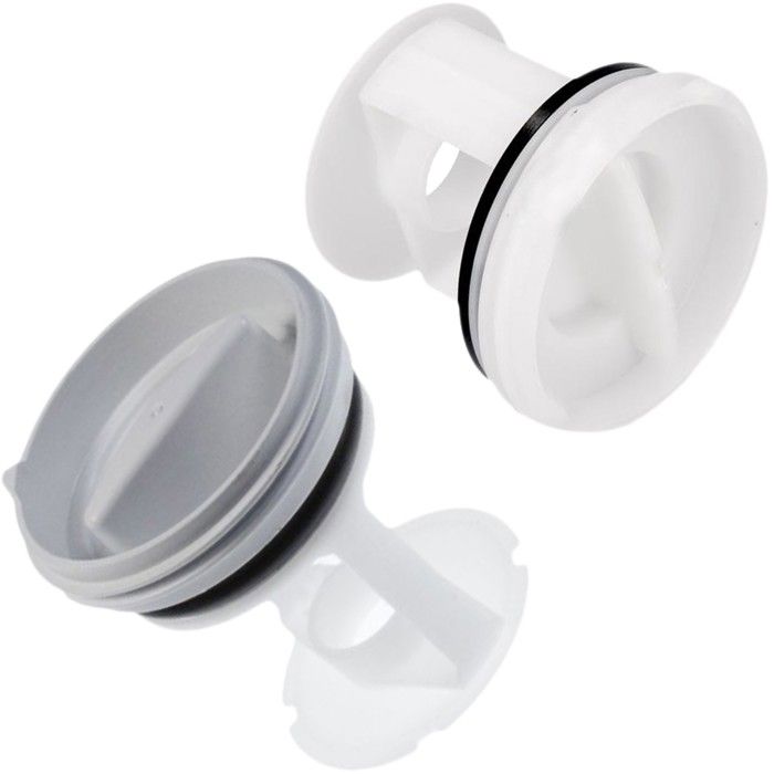 Lot de 2 bouchons filtres de vidange Lave linge WHIRLPOOL BAUKNECHT LADEN Filtre