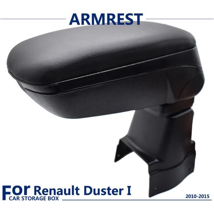 Boîte d'accoudoir de voiture pour Duster I 2010-2015 Double-couche Console centrale boîte de rangement repose-bras avec Port de chargement 