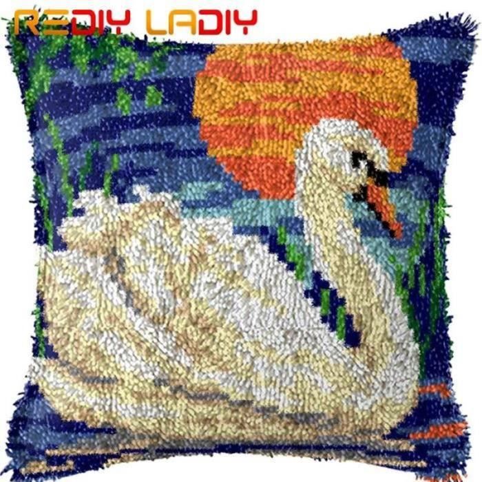 Point Noué ROCKY&CHAO Kit De Tapis à Crochet DIY Pour Adultes