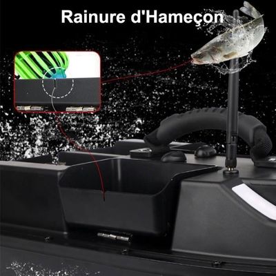 Bateau Rc Distribution Appâts Bateau Appât Télécommandé 500m - Double Moteur, Batterie 5200mAh, LED Batterie 5200mAh Longue Autonomie