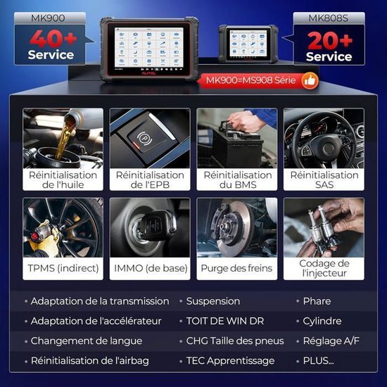 Appareil De Diagnostic Auto Autel MaxiCOM MK900BT PRO - Bidirectionnel Tout Système - Neuf