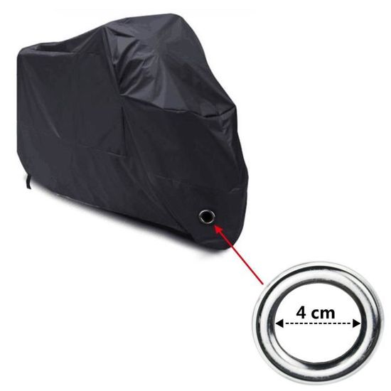 Housse De Protection Moto étanche Camouflage - Taille L 220x95x110 Cm - Anti-UV, Anti-pluie, Anti-poussière - 8