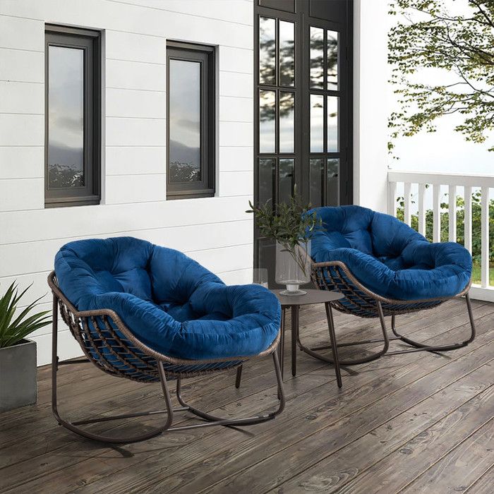 en.casa] Fauteuil de Jardin à Bascule Robuste avec Toit Oreiller et Accoudoirs Capacité Charge 120 kg Mélèze Textile 181 x 135 x 190 cm Naturel Gris Foncé