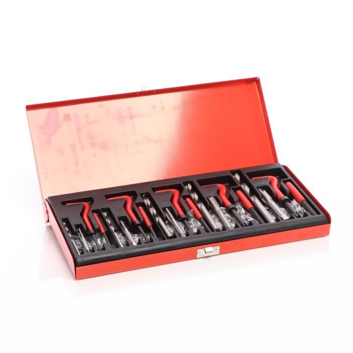 Kit Réparation Filetage M8 X 1.25mm Acier Inoxydable - 30 Pièces Avec Outils - Pour Automobile, Mécanique