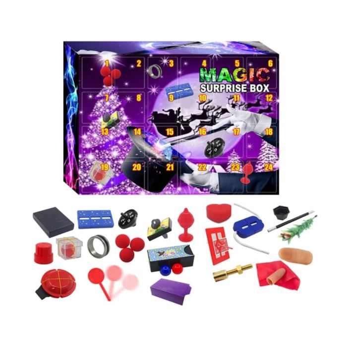 Calendrier De L'Avent 2024 Pour Enfants - Ensemble Magique De Noël 24 Pièces Avec Tours De Magie
