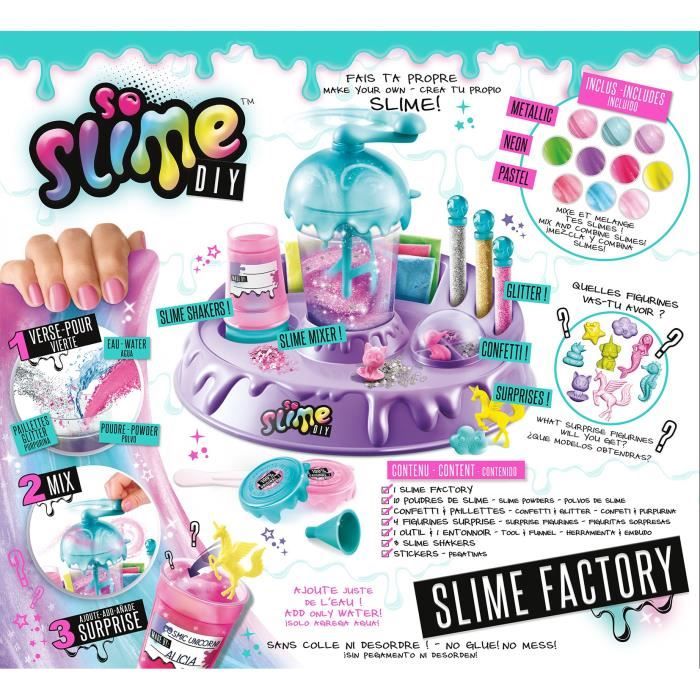 SO SLIME DIY Slime Factory - Fabrique pour faire tes slimes - Cdiscount  Jeux - Jouets