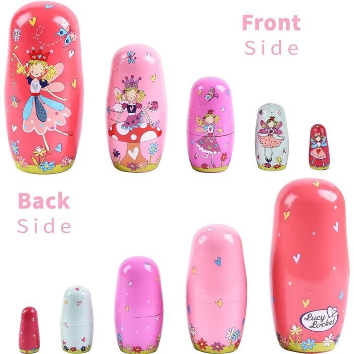 Poupées Gigognes Bois 10 Poupées Russes En Bois Canard Jaune Fellflying - Jouet Empilable - Décoration Maison - Cadeau Enfant Poupee Russe Canard