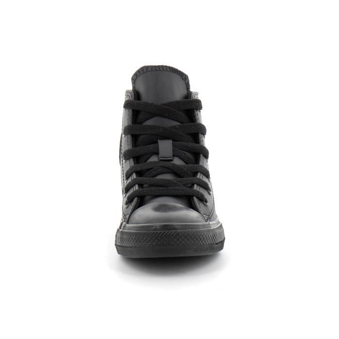 Converse montante hotsell noir cuir