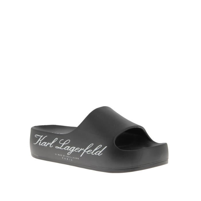 Mule plateforme femme Karl Lagerfeld KL86000 coloris Noir