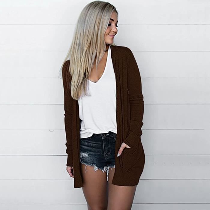 Long sales gilet fin
