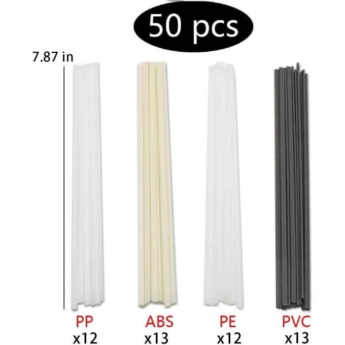 Baguettes De Soudure Plastique - ABS/PP/PVC/PE - Lot 40 Pièces - Pour Soudeuse