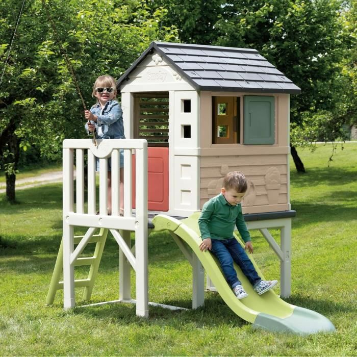 Smoby Life Stilt Playhouse with Slide Anti-UV