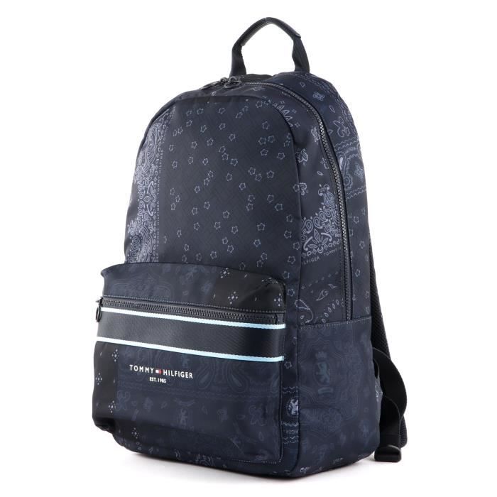 TOMMY HILFIGER TH Established Backpack Bandana Bandana Print 173860 sac a dos sac a dos Noir Cdiscount Bagagerie Maroquinerie