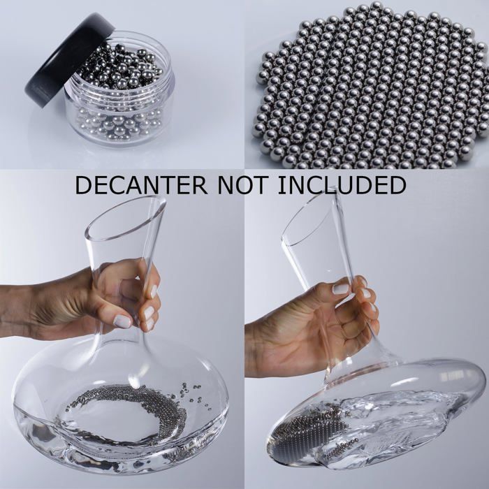 Dekanter Reinigungskugeln Edelstahl - Einfache Karaffen Reinigung Ohne Chemie