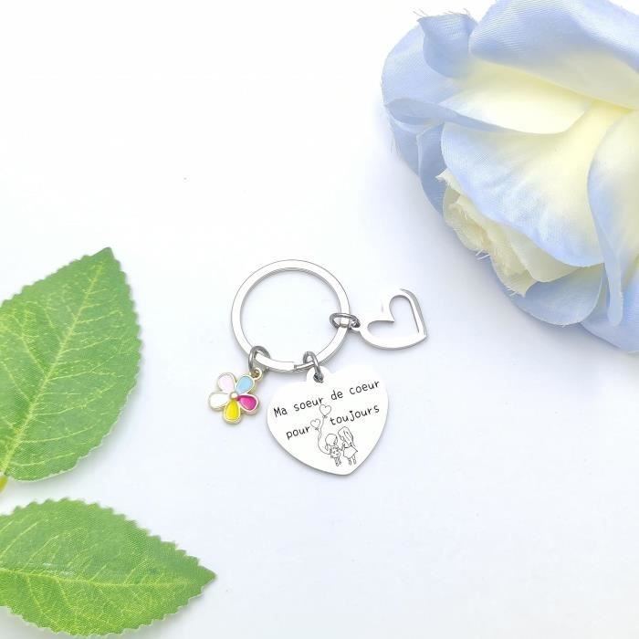 Cadeau Soeur Noel Porte Clef Soeur De Coeur Porte Clef Amour Soeur Ma