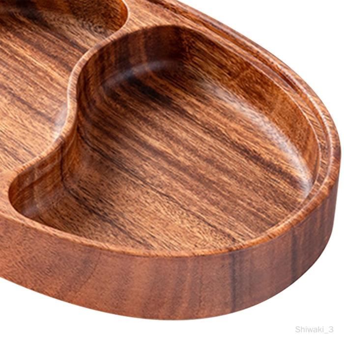 Plateau De Rangement En Bois Pour Pain Et Desserts - Assiette De Service à Collations, Style Naturel
