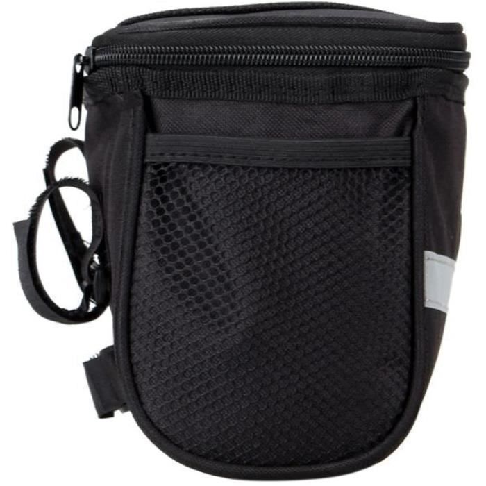 Sacoche De Cadre étanche Pour Vélo Ou Moto - 1,5L - Coque Rigide EVA - Noir
