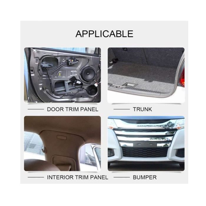 Kit De 1815 Clips Et Rivets Plastique Pour Voiture - 40 Tailles + Outils, Rangement Boîte Organisée