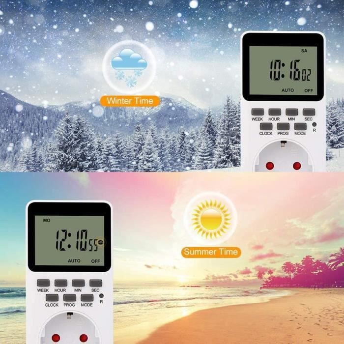 Prise Programmable Digitale, Programmateur numérique, Prise minuteur