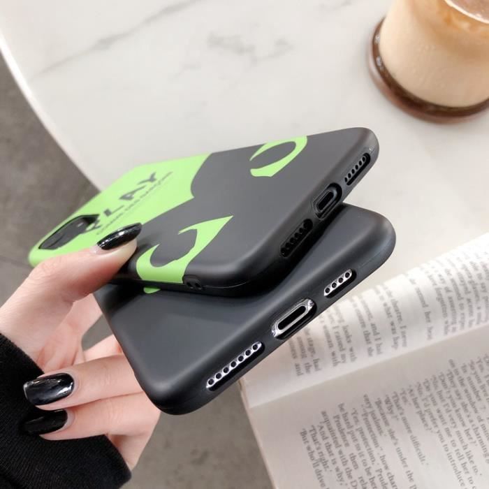 Coque iPhone 11 PRO MAX Comme des Garcons PLAY Vert Antichoc