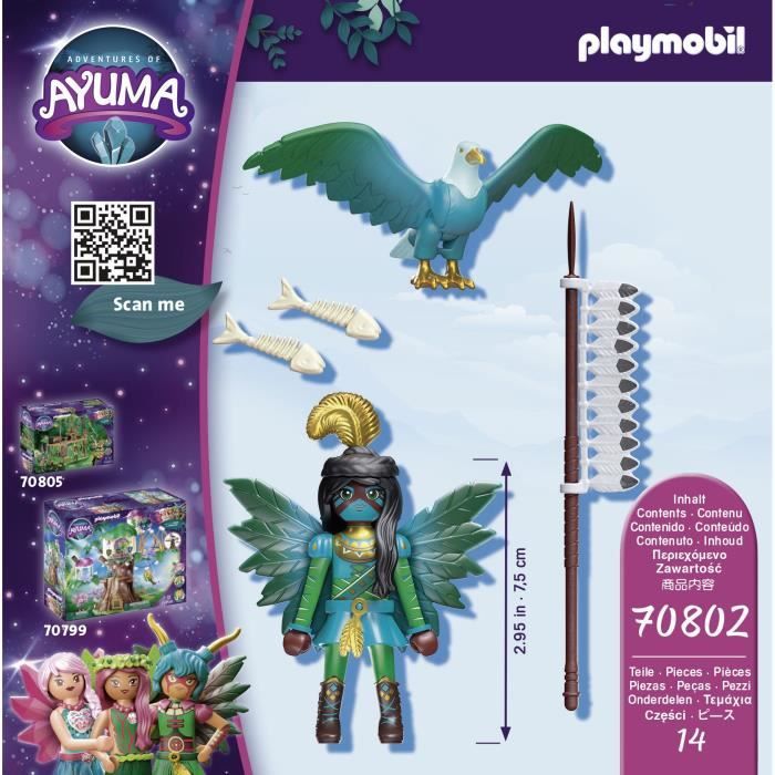 Playmobil 70805 – Camp D’entraînement Des Fées – Adventures Of Ayuma – Avec Ours Et Accessoires – Magie