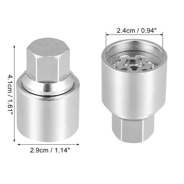 Écrou de roue X AUTOHAUX 537 Clé Démontage Serrure Douille Écrou Antivol de Roue Voiture pour VW