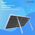 NuaSol Kit de montage pour centrale électrique de balcon | 4 supports de panneau solaire | 30°-60° | support de panneau solaire-3
