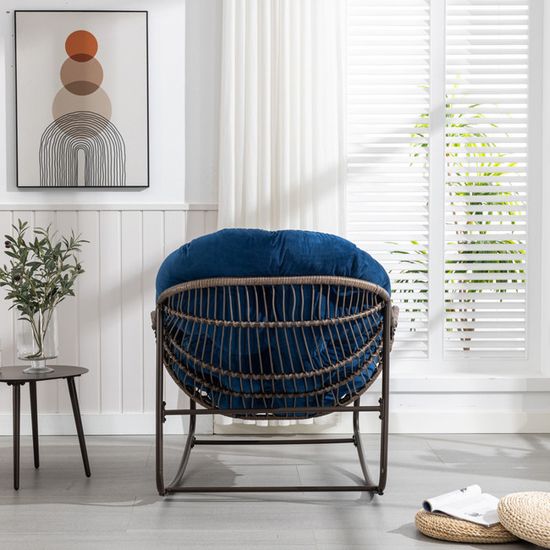 Coussin Bascule Chaise Patio - Épais Rembourré Pour Meubles Jardin Intérieur Extérieur