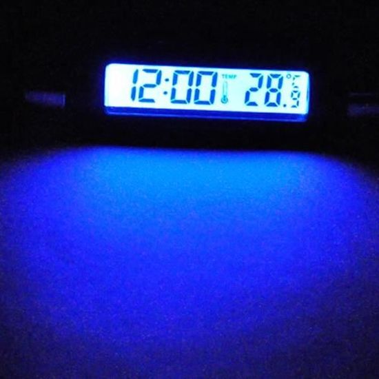 LCD de voiture Clip-on Backlight Automotive Thermomètre Horloge GNL*95 