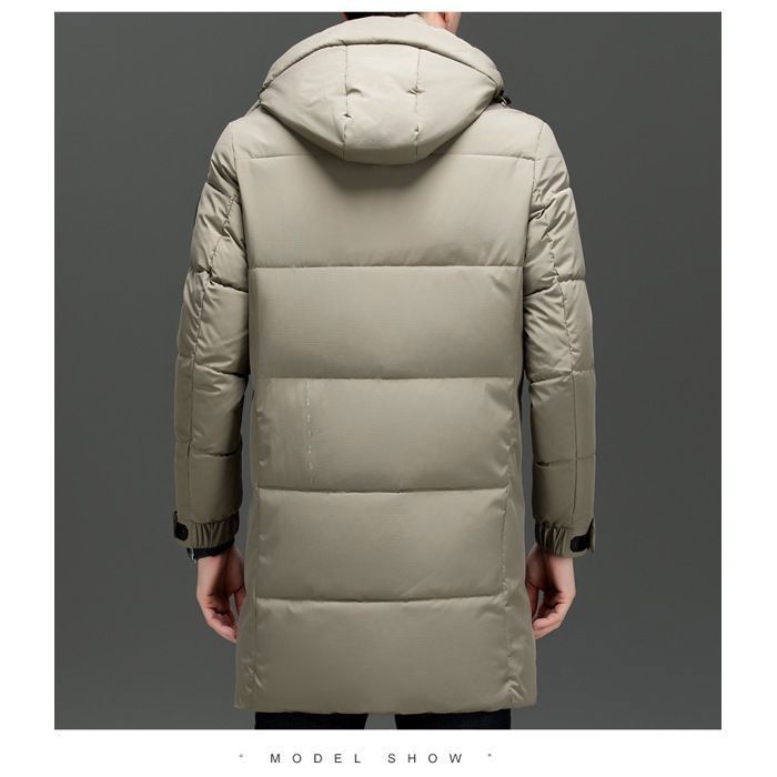 NAFING Blouson Homme Doudoune Matelassée Chaud Hiver - Parka à Capuche Mi-Saison