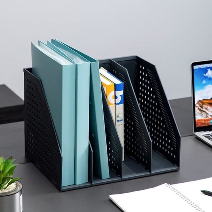 Porte-revues Élégant En Métal Noir - Organiseur De Magazines, Journaux, Courrier Et Livres Pour Maison Et Bureau