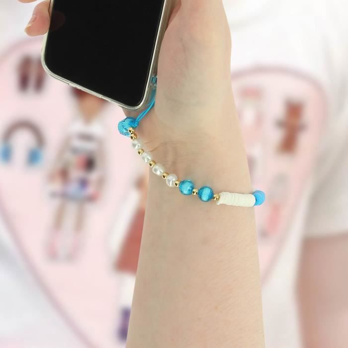 Bracelet Anti-chute Pour Téléphone – Sangle De Poignet Réglable Avec Charme, Design Mignon Pour Filles, Ados, Femmes - 9