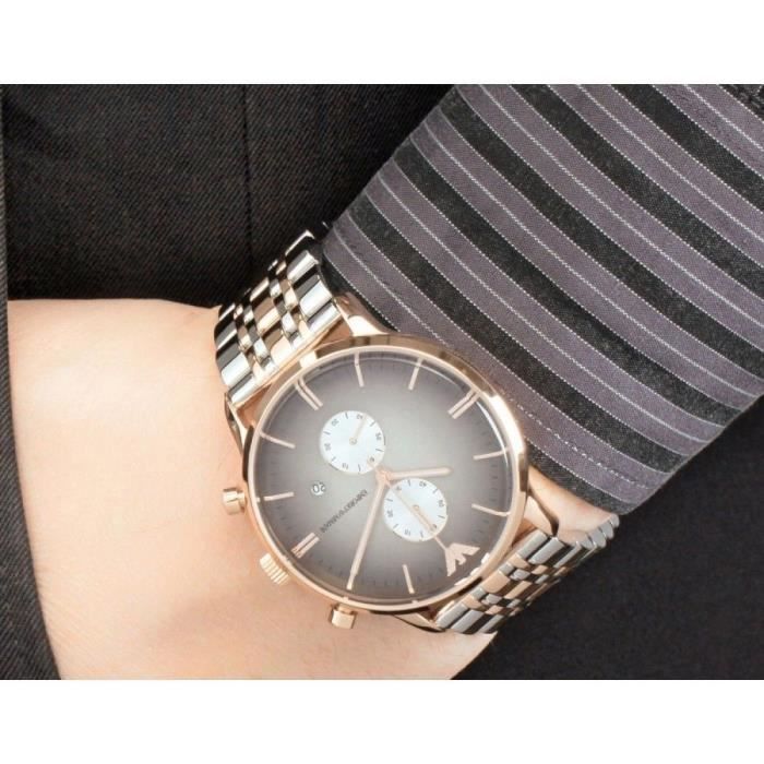 Montre Bracelet EMPORIO ARMANI montre pour femme classique en or rose ar1721 gianni QXNHO Achat vente montre Femme Adulte Gris Cdiscount